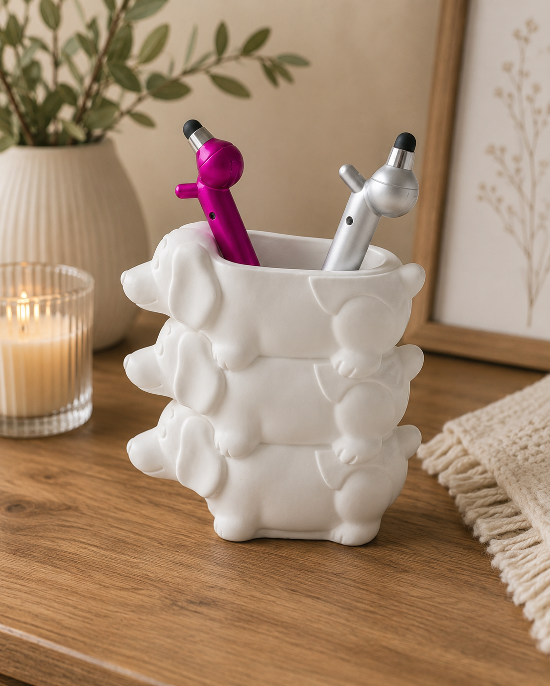 Dachshund Pen Holder & Decorative Organizer