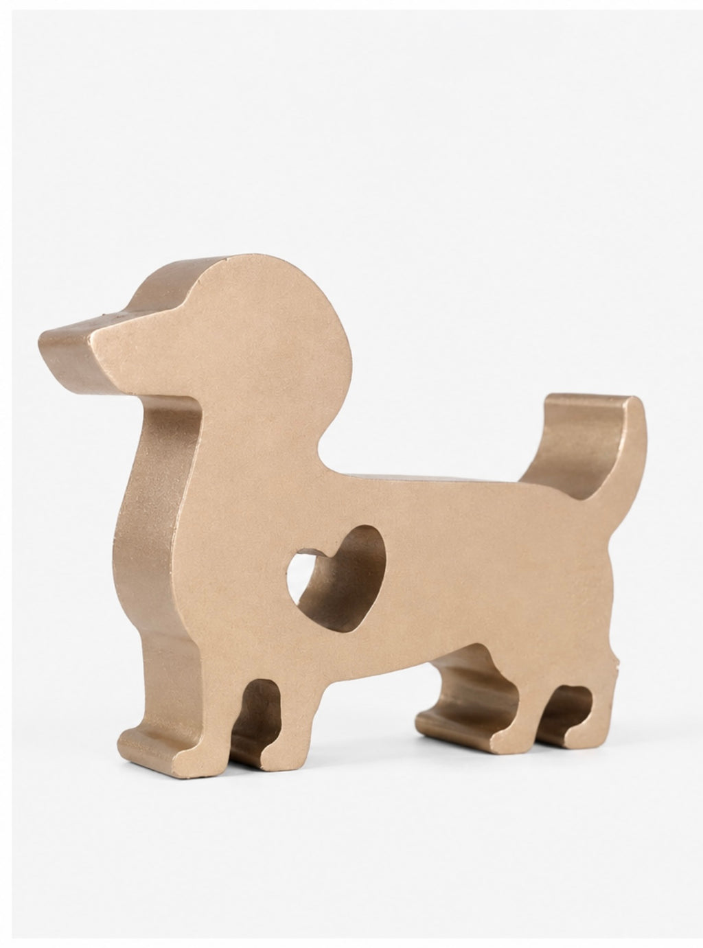 Dog Figurine in gold Finish